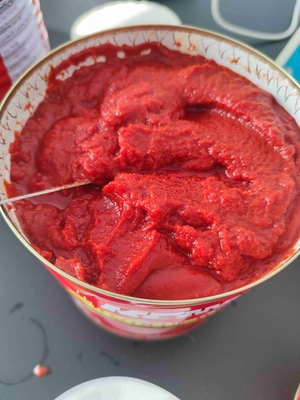 100٪ گوجه فرنگی تازه پسته گوجه فرنگی کنسرو شده با افزودنی های میوه ای 2 سال تاریخ انقضا
