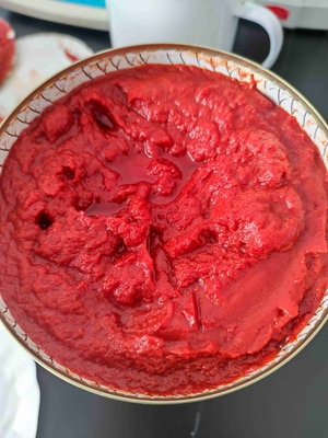 بوستویک 5.0-9.0cm/30sec سس گوجه فرنگی کنسرو شده با افزودنی های میوه ای