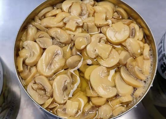 HACCP کنسرو قارچ قارچ 2840 گرم در آب نمک