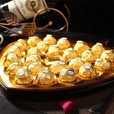 تی.۲۴ قلب ویفر روکش شکلات توپ گرد ۲۶۴ گرم