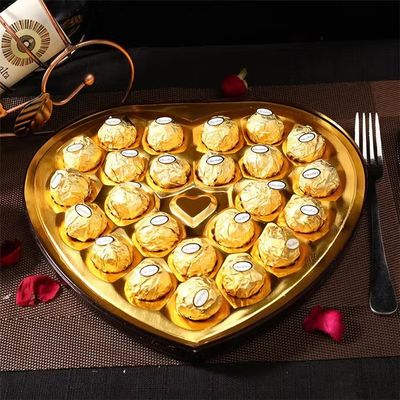 تی.۲۴ قلب ویفر روکش شکلات توپ گرد ۲۶۴ گرم