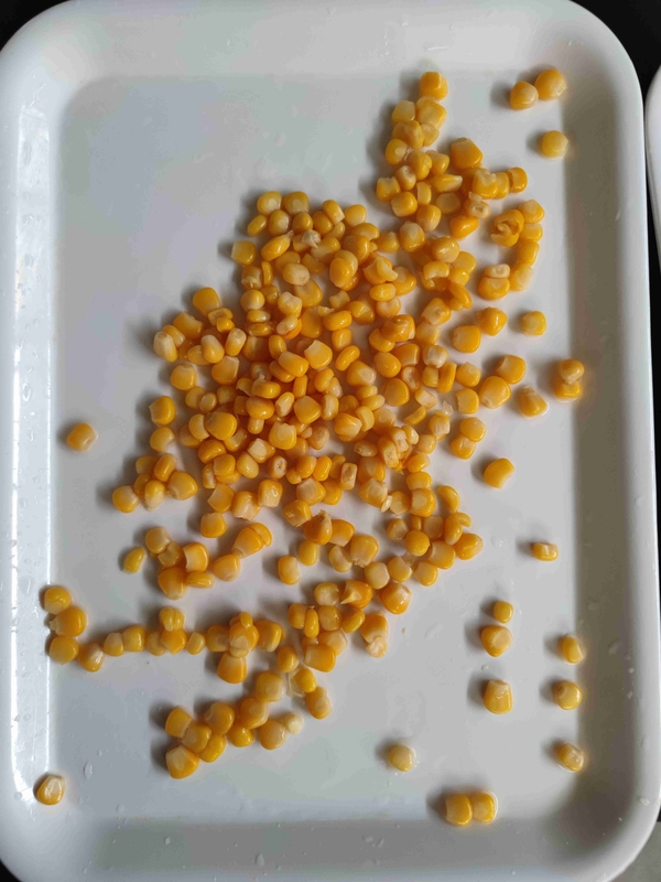ماندگاری 24 ماه ذرت بسته بندی شده در خلاء با پروتئین 2.3 گرم