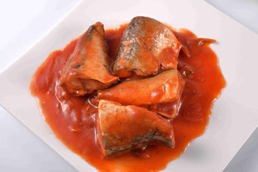 ماهی بسته بندی ماهی خال مخالی ماهی کنسرو شده در سس گوجه فرنگی FDA HACCP صدور گواهینامه
