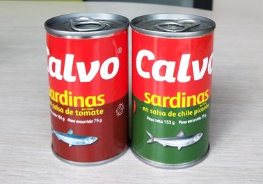 برچسب خصوصی کنسرو ماهی ساردین ساردین در سس گوجه فرنگی بدون استخوان