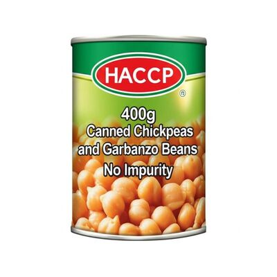 HACCP گواهی شده 400 گرام قوطی های مرچ و لوبیا گاربانزو بدون ناخالصی